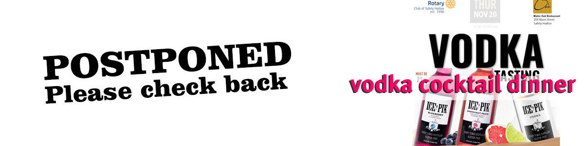 Postponed Vodka Tasting